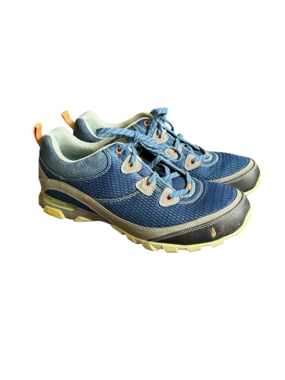 Ahnu Sugarpine Hiking Shoes Waterproof Sneakers Vibram Blue Womens 8.5